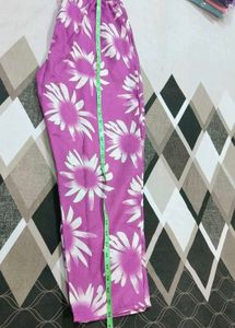 Purple Daisy Print co-ord Set Brand New
