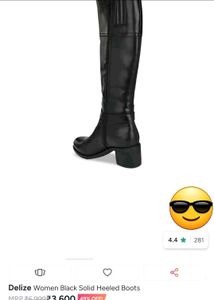 Classic Black Leather Knee-High Boots