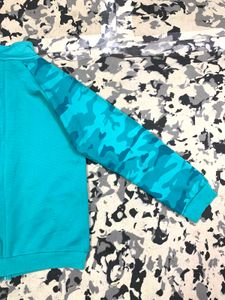 Adidas Blue Camo Zip-Up Jacket