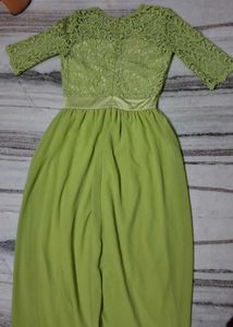 Stunning Lime Green Anarkali Gown