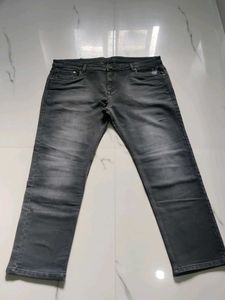 New Men's Grey 42 size Denim Jeans