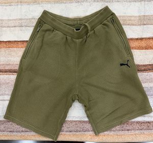 Puma Men's Olive Green Shorts