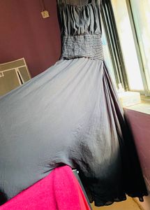 Party Wear Black Gown