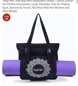 Black Canvas Tote Bag