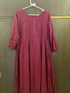 Maroon Casual Dress