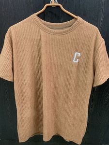 Casual Textured T-Shirt & Pants- Co-ord Set