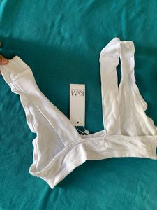 White Bralette Top - 2