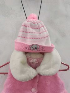Pink Faux Fur Vest