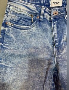 ONLYAcid Wash Mid-Rise Skinny Jeans