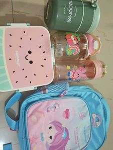 Cute Soup Cup and Water Bottle Set