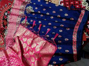silk lehanga only 1 time wear fully stiched