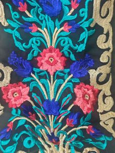 Black Embroidered Kurta
