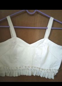 White Sleeveless Blouse