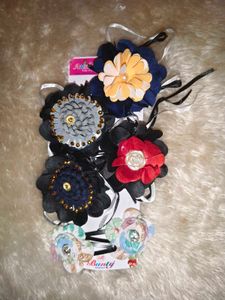 Handmade Floral Hair Clips &amp; Accessories Set