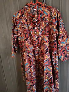 Patterned Casual Dress