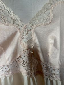Ivory Lace Satin Nightdress
