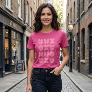 Pink Graphic Print T-Shirt