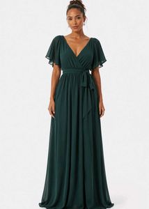 Elegant Deep Green Maxi Dress
