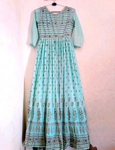 Beautiful Teal Ethnic Gown