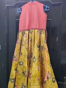 Designer Floral Print Ethnic Gown