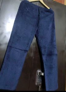 Navy Blue Winter Lower Pyjama For 30 Waist