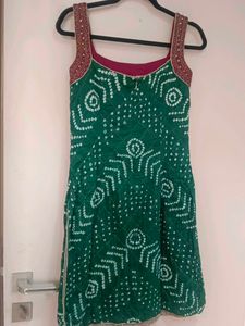 Beautiful Green Kurta embroidered