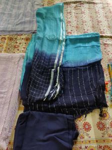 Stylish Blue Ombre Kurta Set