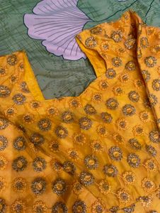 Yellow Embroidered Kurta Set