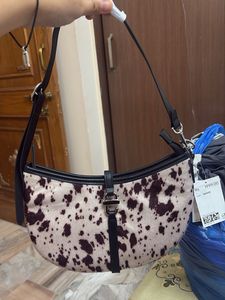H&M Stylish Cow Print Shoulder Bag