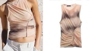 Stylish Ruched Tie-Dye Top