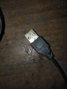 Black Optical Mouse working