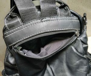 🎒🖤 Premium 8-Pocket Leather Backpack ✨
