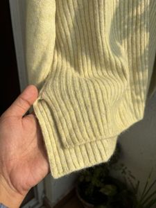 Stylish Yellow Knit Sweater