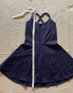 Navy Blue Fit and Flare Dress