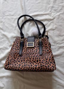 Vintage Leopard Print Handbag