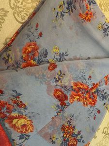 floral printed saree