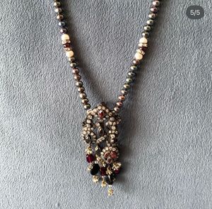 Hyderabadi pearls &amp; Semi-precious Stones Neckpiece