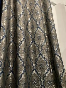Grey And Blue Curtains