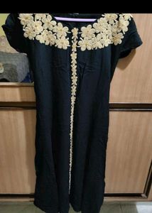 🔥Sale🔥Elegant Black Embroidered Dress