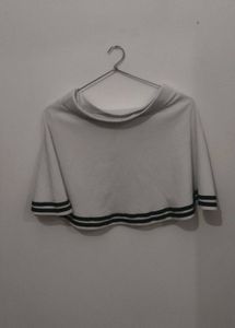 White Skirt with Black Stripes