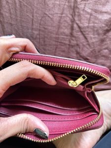 Chic Woven Red Wallet