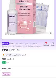 Sanfe Fibralift Collagen Booster Mist