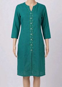 10 kurti set Elegant White Sequined Kurta