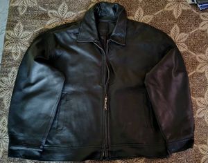 CODE Classic Black Leather Jacket