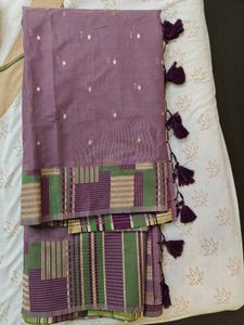 Elegant Purple Silk Saree