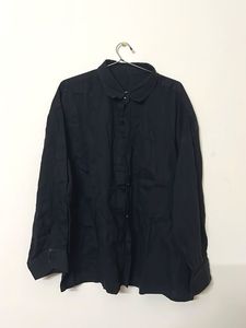 Oversized cotton Black Shirt
