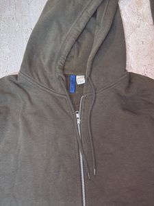 FREEE DELIVERY !!! H&amp;M Olive Green Zip-Up Hoodie