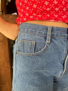 High waisted Denim Shorts