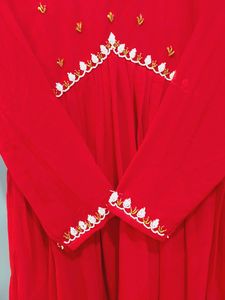 Pakistani Hank Work Zari Alia Cut Kurta With Pant