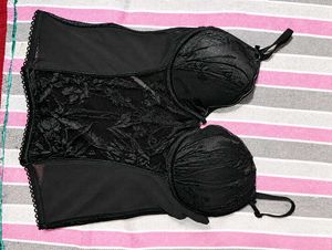 New Chic Black Corset Top